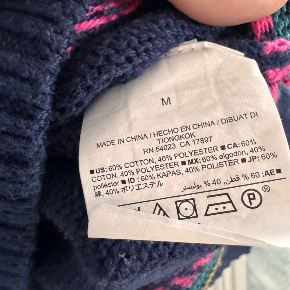 Old Navy Blue Fair Isle Sweater - Picture 5 of 6